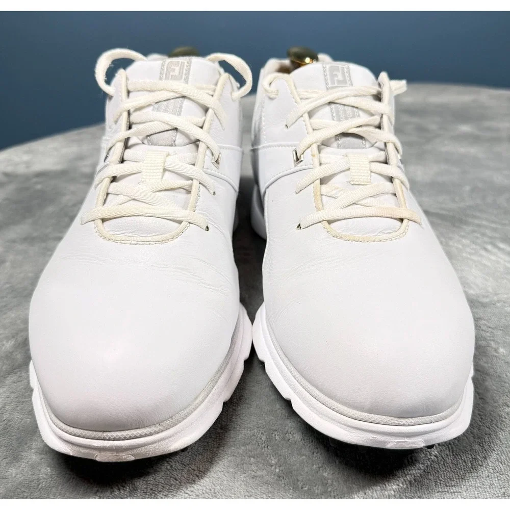 FootJoy Pro SL Golf Shoes Mens 10.5 W White Spikeless Leather Waterproof